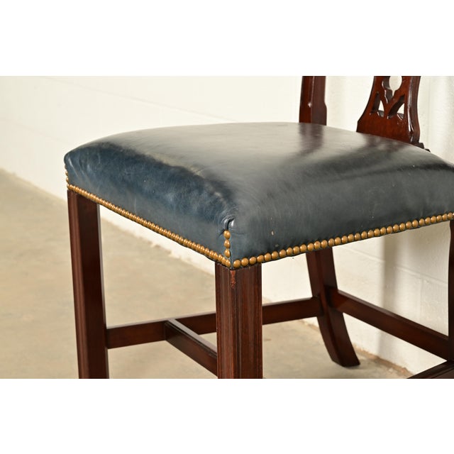 Councill Craftsmen Georgian Carved Mahogany Dining Chairs, Set of Four For Sale - Image 9 of 13