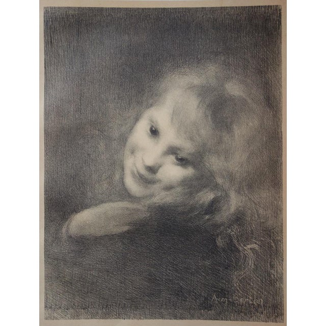 Armand Berton, Laughing, Lithograph For Sale