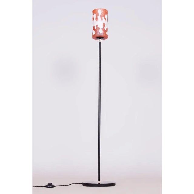 1960s Mid-Century Floor Lamp in Steel, Czechia, 1960s For Sale - Image 5 of 9