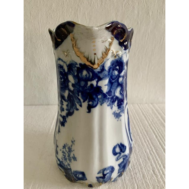 Blue Antique Pitcher from Doulton Burslem, 1890s For Sale - Image 8 of 18