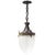 Antique French Copper, Brass and Cut Glass Lantern Pendant Light, 1910s For Sale - Image 10 of 10