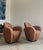 Contemporary Pair of Michael Wolk "Miami" Postmodern Striped Swivel Chairs For Sale - Image 3 of 15