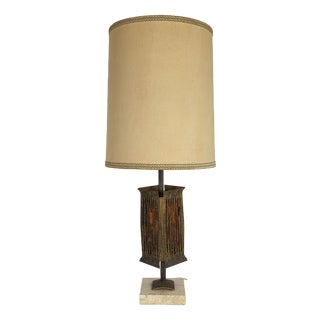 Brutalist Table Lamp attributed to Albano Poli for Poliarte Italia, 1970s For Sale