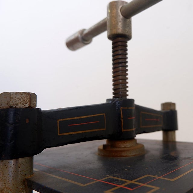 Industrial Iron Book Press, 1930s-1940s For Sale - Image 10 of 11