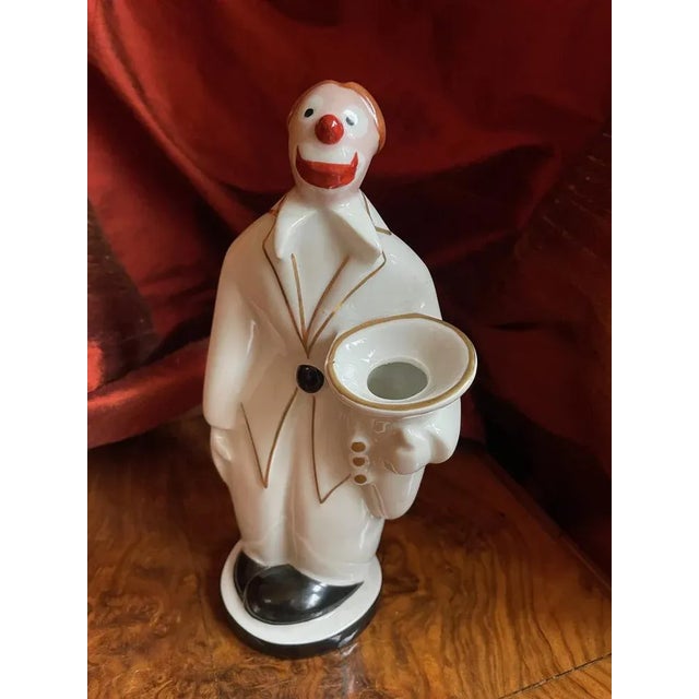 Art Deco Porcelain Figure Clown from Robj, France, 1920s For Sale - Image 9 of 13