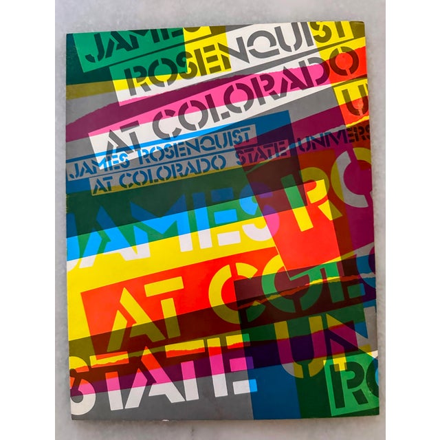 Original Signed James Rosenquist Velum Prints and Exhibition Catalog. This rare softbound exhibition catalog, titled James...