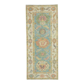 Turkish Oushak Runner Rug 2'8" x 6'2" #17423 For Sale