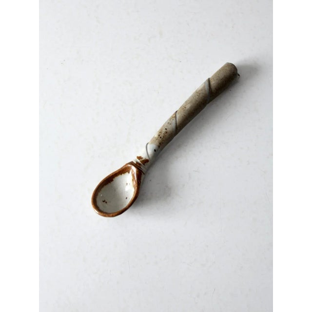 Contemporary Vintage Pottery Spoon For Sale - Image 3 of 10