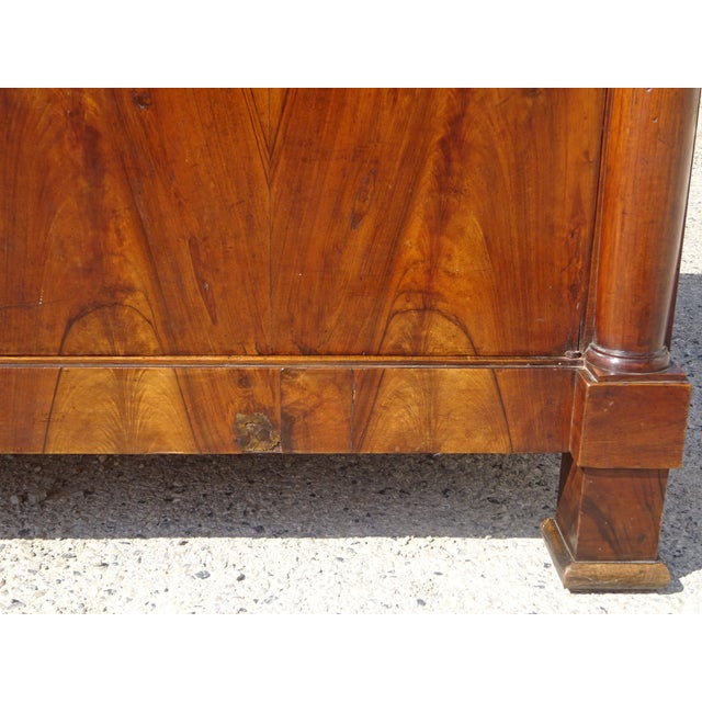 Antique Sideboard with Diamond-Shaped Wood Marquetry Top For Sale - Image 10 of 18