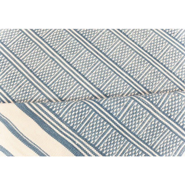 Modern Oversized Indian Dhurrie Flat Woven Cotton Rug Rug by Doris Leslie Blau For Sale In New York - Image 6 of 8