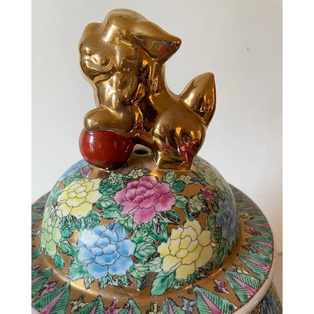 Extra Large Asian Temple Jar / Ginger Jar For Sale - Image 9 of 9