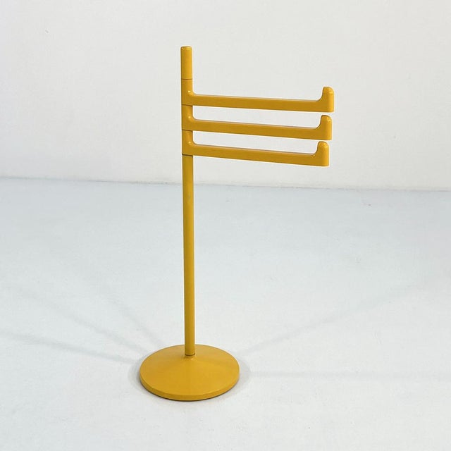 Yellow Towel Holder by Makio Hasuike for Gedy, 1970s For Sale - Image 4 of 7