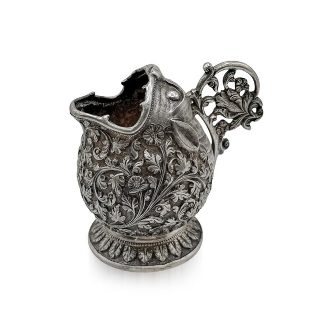 Metal Antique Indian Kutch Silver Zoomorphic Cream Jug, 1880s For Sale - Image 7 of 7