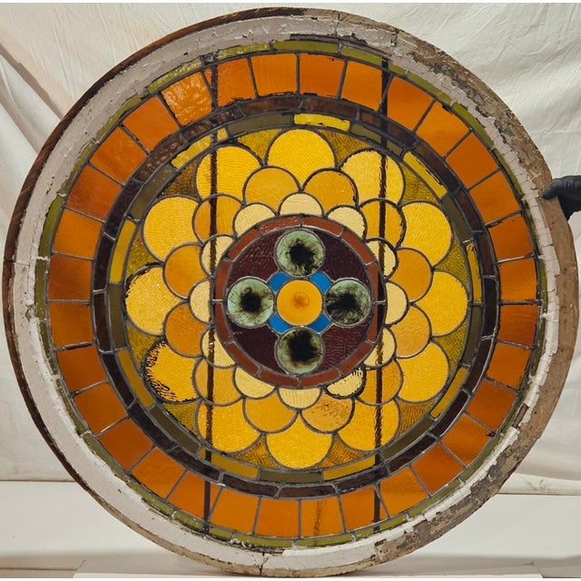 Stained Glass Window - Antique Gothic Revival Style For Sale - Image 13 of 13
