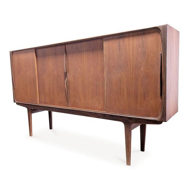 Brown 1950s Teak Credenza For Sale - Image 8 of 9
