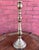 Vintage Bombay Company Brass Candlestick Holder With Scalloped Base For Sale - Image 4 of 6