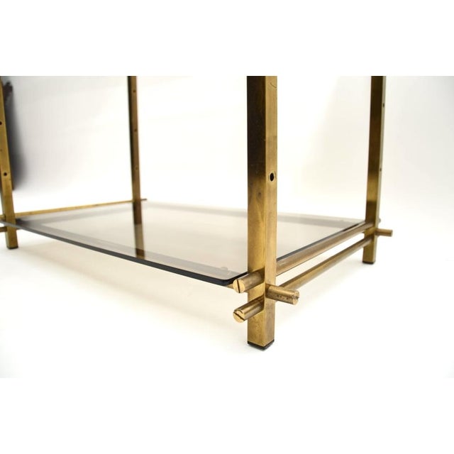 Vintage French Brass Display Cabinet, 1970s For Sale - Image 10 of 11