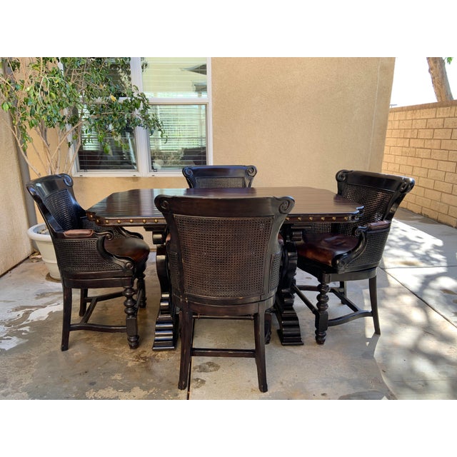 Tommy Bahama Kingstown Sienna Bistro Dining Table & 4 Chairs Chairish