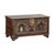 Antique Indian Painted Chest with Hinged Lid and Traces of Original Mirrors For Sale - Image 14 of 18