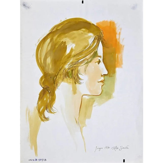 Female Profile is an original Contemporary artwork realized in 1970 by the italian artist Leo Guida. Hand-signed in pencil...