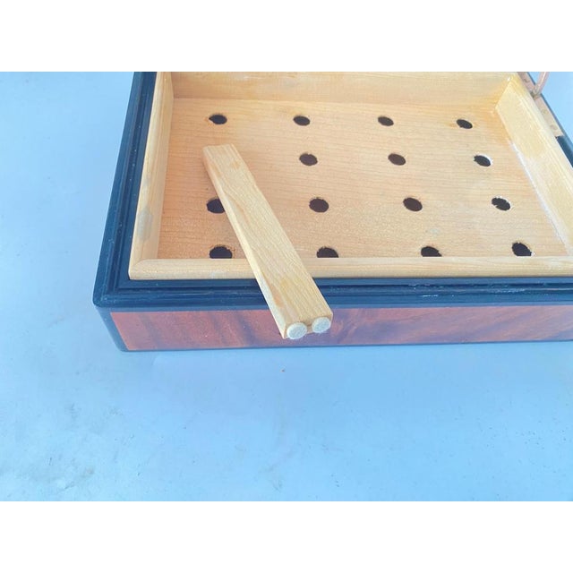 Burl Wood Cigar Box in Brown Black Color, France, 1970s For Sale - Image 11 of 16