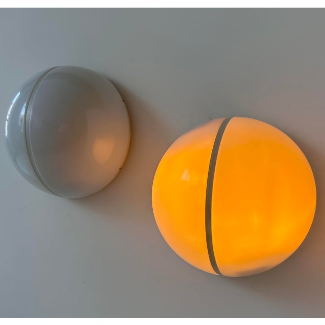 White German Metal and Opaline Wall Lights, 1970s, Set of 2 For Sale - Image 8 of 16