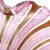 Mid 20th Century Vintage Murano Fratelli Toso Pink White Copper Aventurine Ribbons Italian Large Art Glass Bowl For Sale - Image 5 of 8