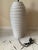 White 1970s Coastal Boho White Ceramic Beehive Style Ribbed Table Lamp For Sale - Image 8 of 9