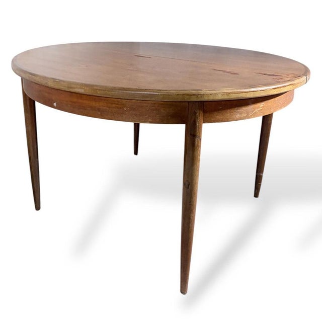 Brown Vintage Round Extending Dining Table in Teak from G-Plan For Sale - Image 8 of 12