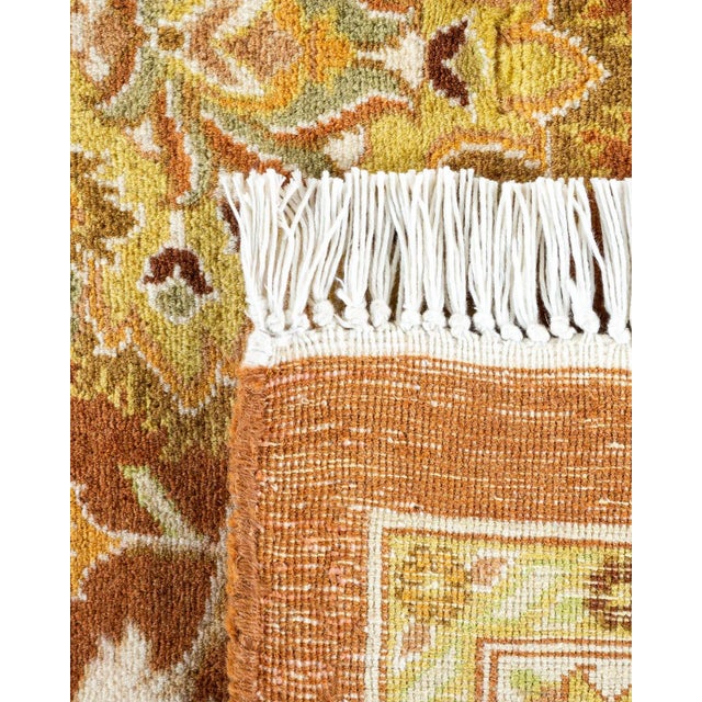 2000 - 2009 Mogul, One-of-a-Kind Hand-Knotted Area Rug in Brown, 10' 1" x 13' 0" For Sale - Image 5 of 8