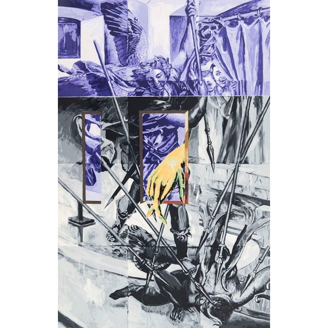 1990s Tadanori Yokoo, Saint Michael - Success Through Aspiration, Large Serigraph For Sale - Image 5 of 6