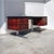 Black Mid-Century Warren Platner for Knoll Burl Wood & Chrome Desk, 1970s, Oak For Sale - Image 8 of 10