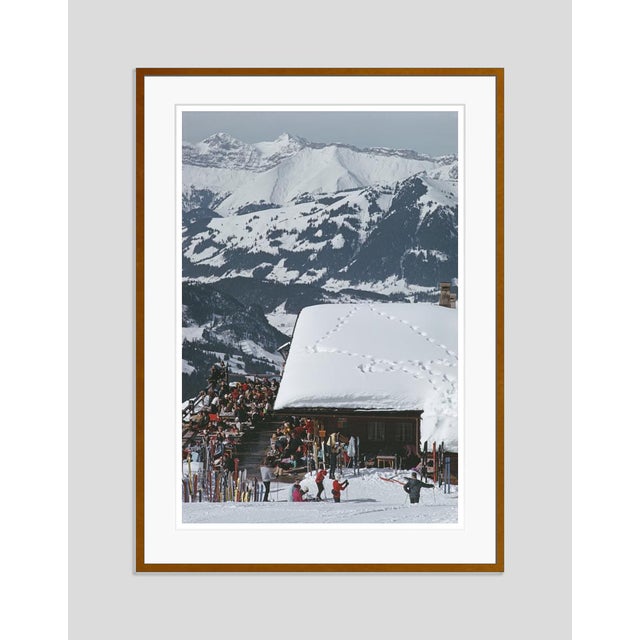 Modern Dining at the Eagle Club 1969 by Slim Aarons Framed C-Print For Sale - Image 3 of 3