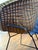 Mid Century Modern Original Vintage Knoll Diamond Chair by Harry Bertoia With Olive Leather Cover For Sale - Image 9 of 12