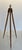 Shabby Chic Vintage Surveyor’s Tripod Floor Lamp in Oak With Brass Hardware, 61” H For Sale - Image 3 of 12