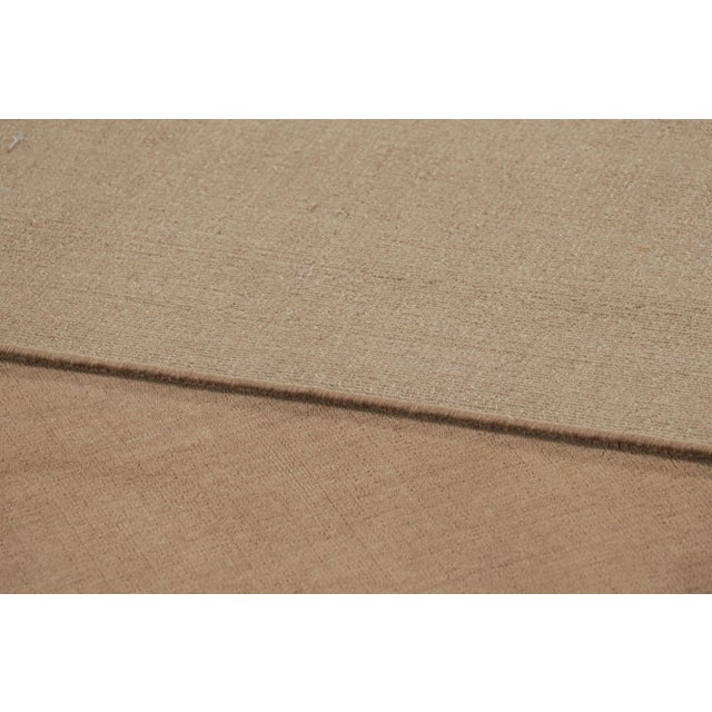 Textile Rug & Kilim’s Oversized Contemporary Textural Solid Rug in Brown Tones-11x19 For Sale - Image 7 of 7