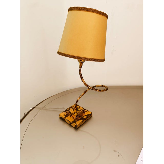 Adjustable Brass Lamp with Parchment For Sale - Image 4 of 18