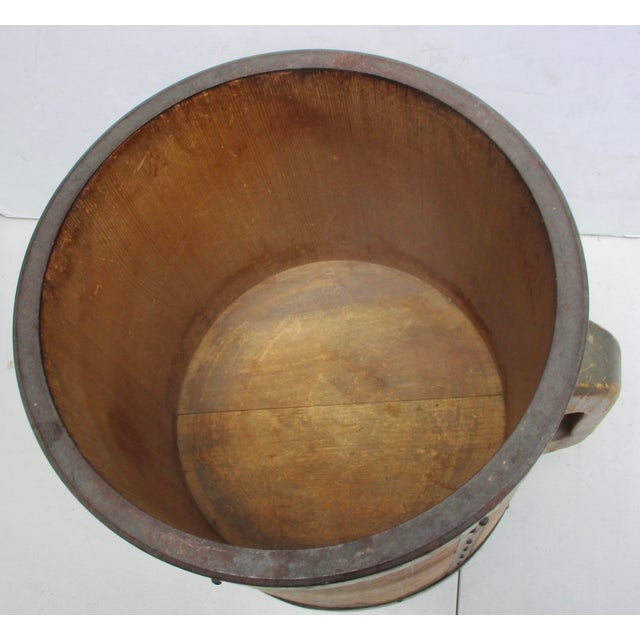 Wood Antique Japanese Rice Measure Itomasu Circa 1900 For Sale - Image 7 of 14