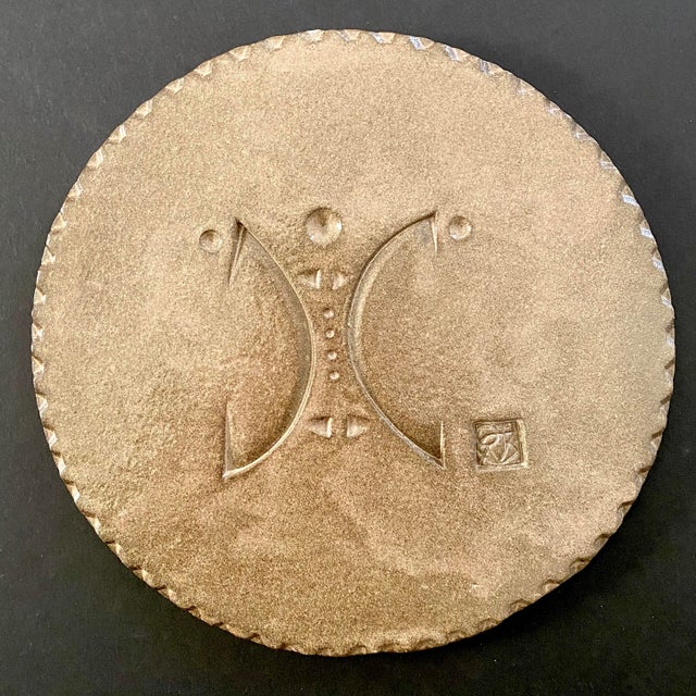 Mid-Century Paolo Soleri Arcosanti Cosanti Abstract Pottery Tile For Sale - Image 10 of 10