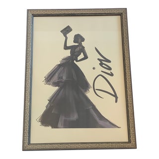 Christian Dior Vintage Ad Print For Sale