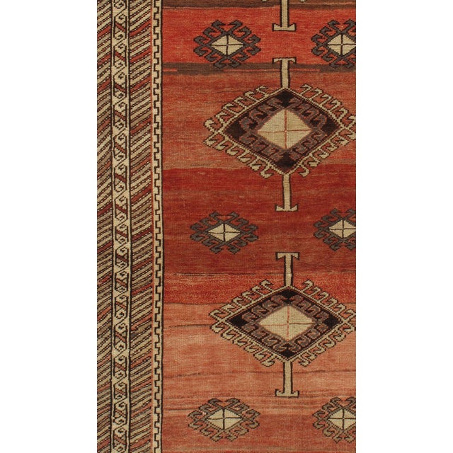 1940s Vintage Turkish Oushak Rug 3'3 X 6'3 For Sale - Image 5 of 8