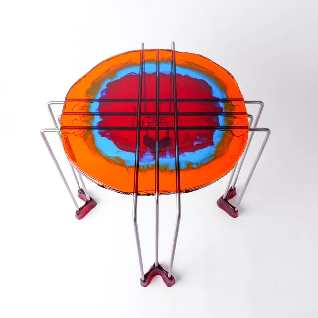 Blue High Triple Play Coffee Table by Gaetano Pesce for Fish Design For Sale - Image 8 of 8