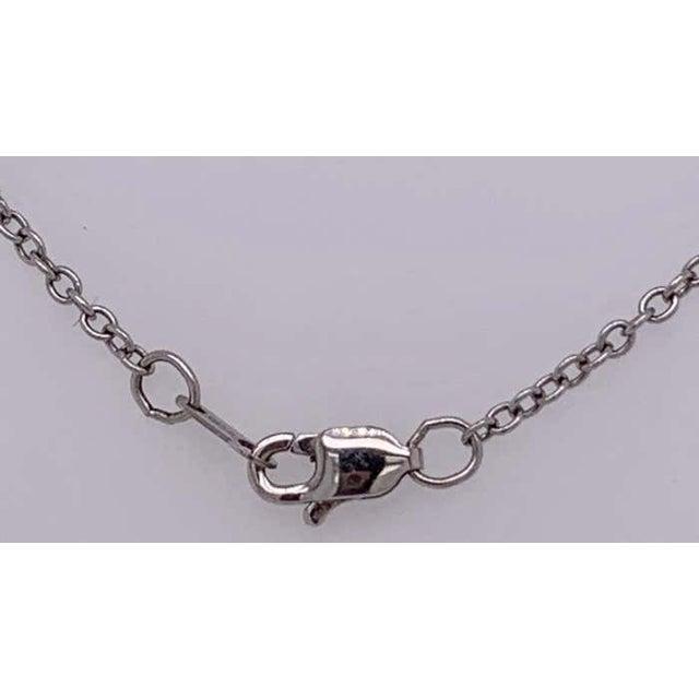 Modern 18 Karat White Gold and Diamond Soldered Pendent Necklace For Sale - Image 3 of 12