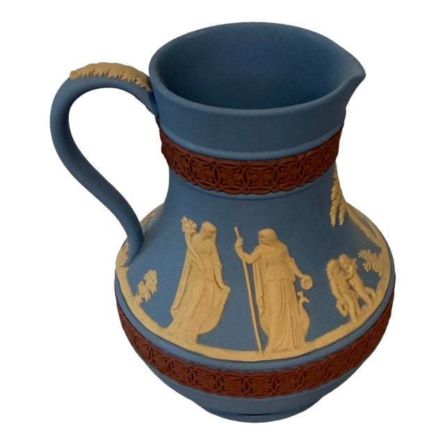 Tri-Color Wedgwood Jasperware Etruscan Jug For Sale