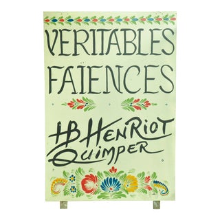 Vintage French Sign For Sale
