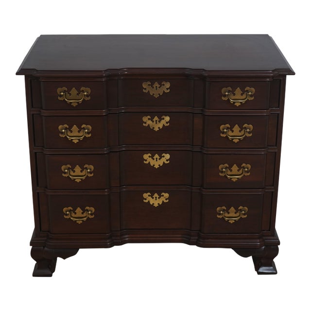 Ethan Allen Cherry Block Front Bachelor's Chest For Sale