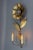 1950s Mid-Century Modern Brass and Metal Flower-Shaped Twin Arm Sconce, France, 1950s For Sale - Image 5 of 18
