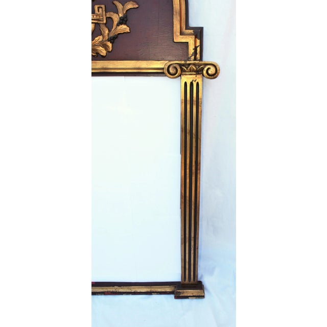 Contemporary Vintage John Richard Neoclassical Design Wood Mirror For Sale - Image 3 of 9