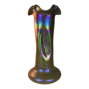Very Large Loetz Rindskopf 13” Iridescent Vase