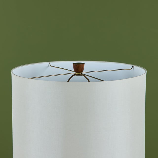1950s Gordon and Jane Martz Oversized White Ceramic Table Lamp For Sale - Image 11 of 13